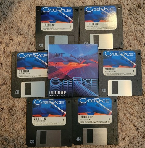 1993 vintage cyberrace floppy - vintage,